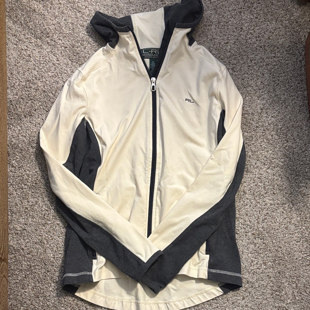 Vintage Ralph Lauren active zip up hooded athletic jacket
